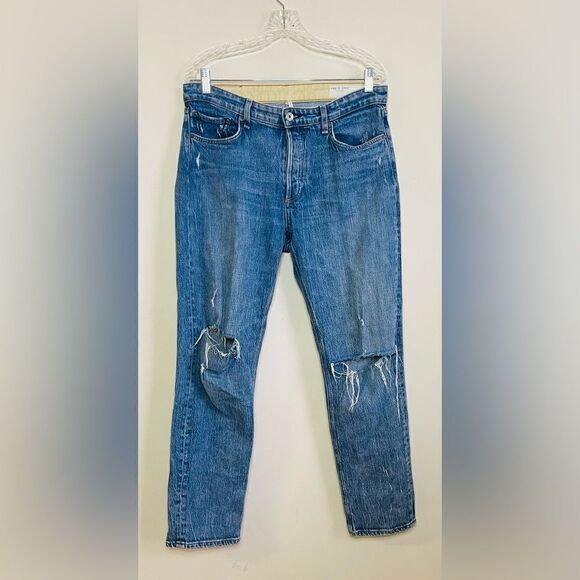 Rag & Bone Rosa Mid-Rise Distressed Boyfriend Jeans Size 28 - Picture 3 of 10